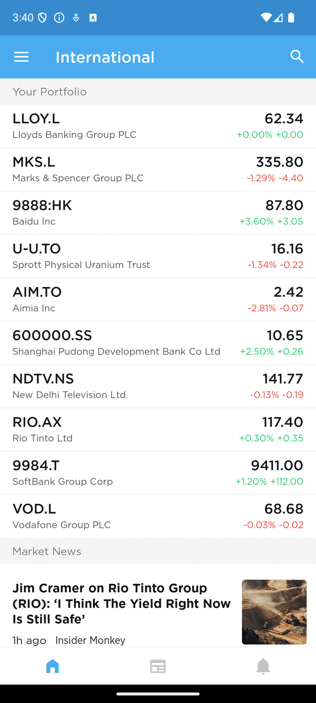 Uplift international markets